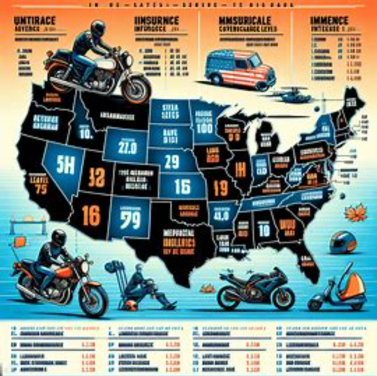 An image illustration of What States Require Motorcycle Insurance?